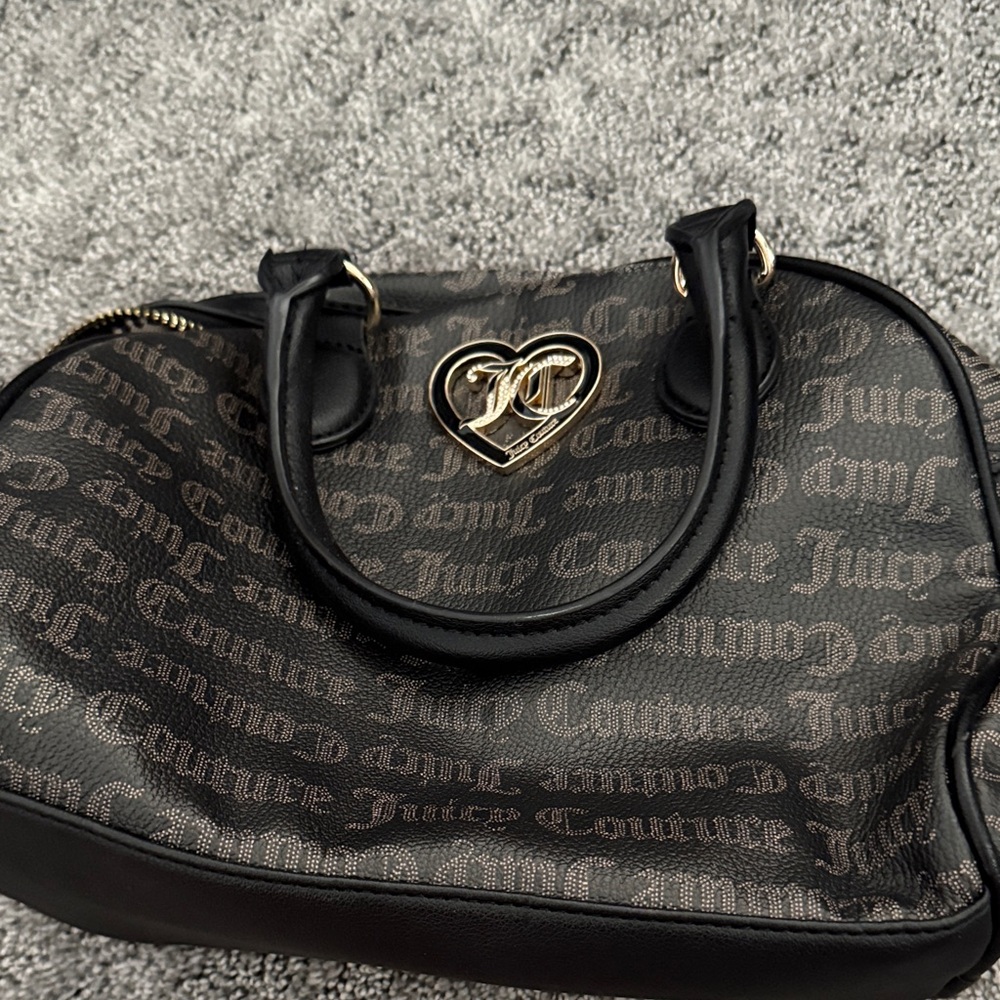 Juicy Couture Black and Gold Satchel
